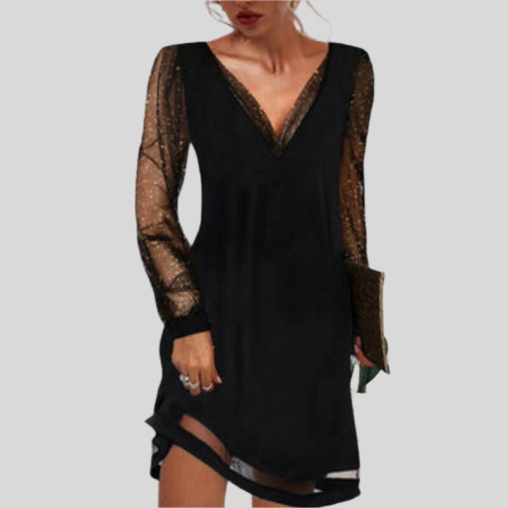 Galadriel | Damen Elegantes V-Ausschnitt Sommerkleid | Midi