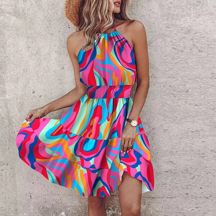Lässiges Ärmelloses Sommerkleid | Mini