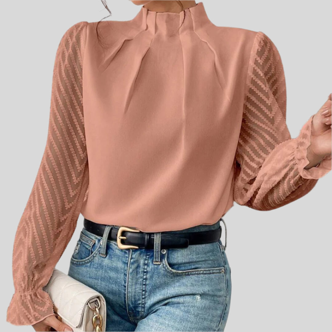 Harmony | Damen Eleganter Gemustertes Oberteil | Stilvol