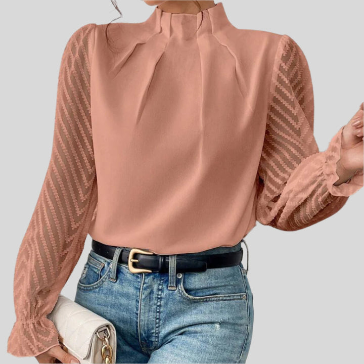 Harmony | Damen Eleganter Gemustertes Oberteil | Stilvol