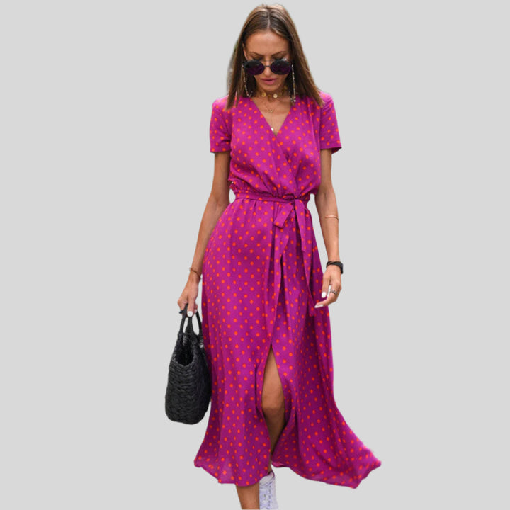 Wilma | Damen Bequemes Blumenkleid | Maxi