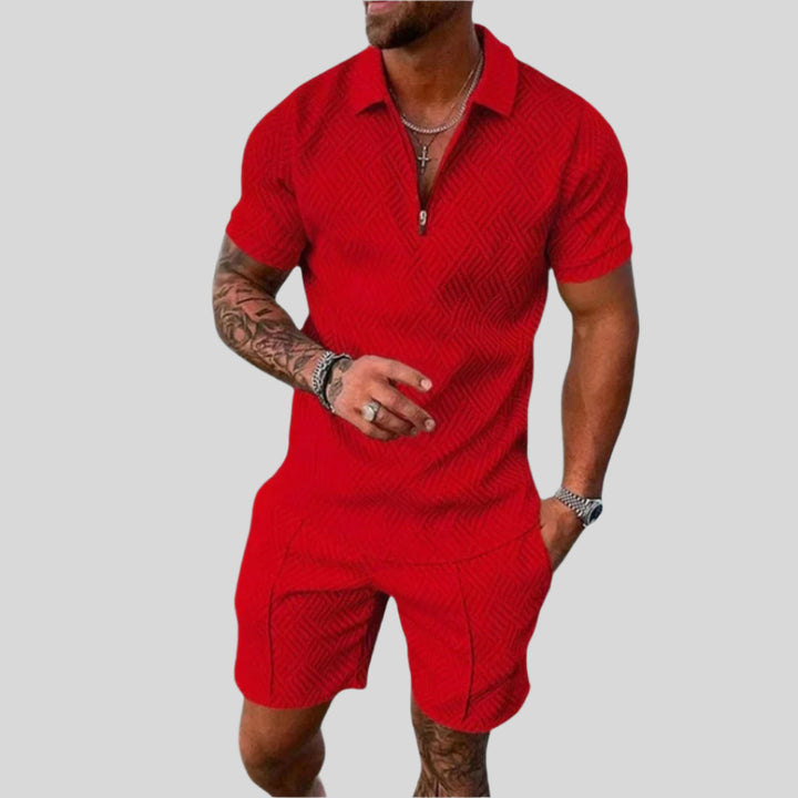 Theo | Herren Sportliches Zweiteiliges Set | Shorts