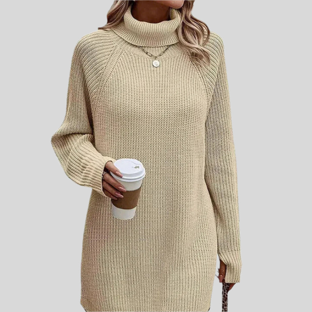 Georgia | Damen Elegantes Strickkleid | Midi