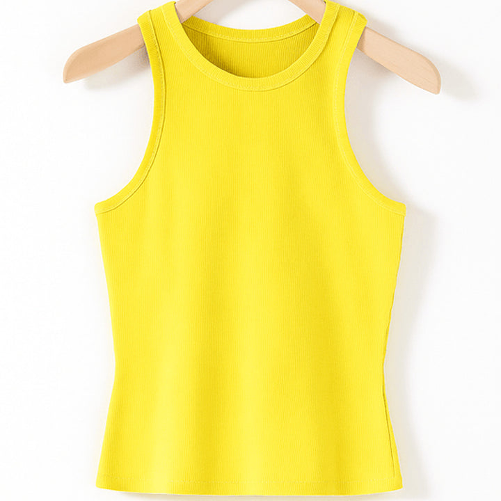 Elegantes geripptes Tanktop | Ärmellos