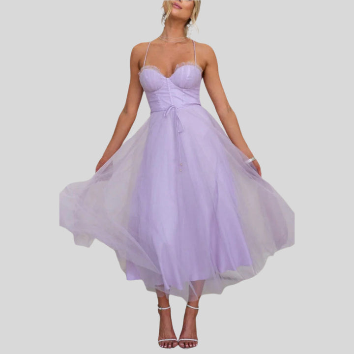 Loira | Damen Elegant Sommerkleid | Dehnbar