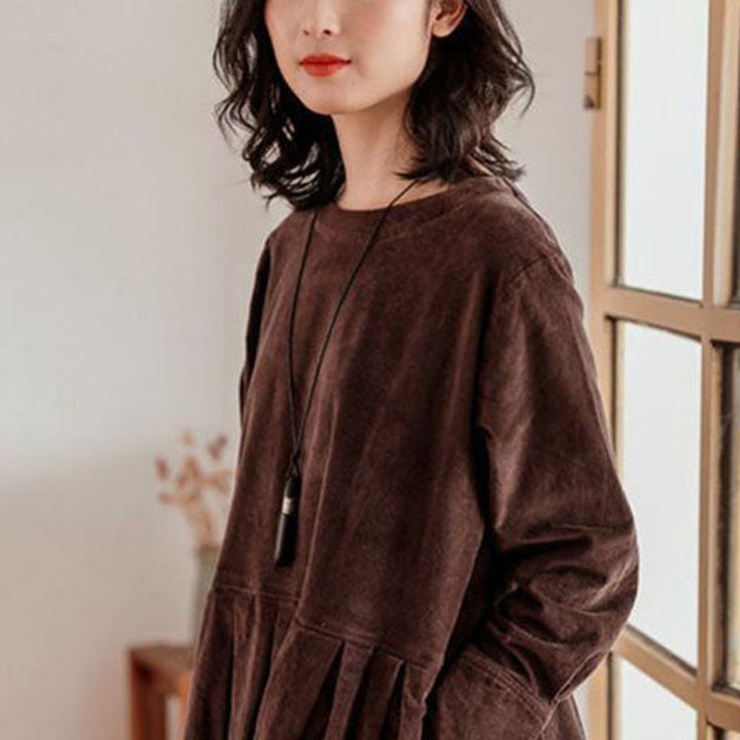 Rosalind | Damen Schickes Cordkleid | Midi