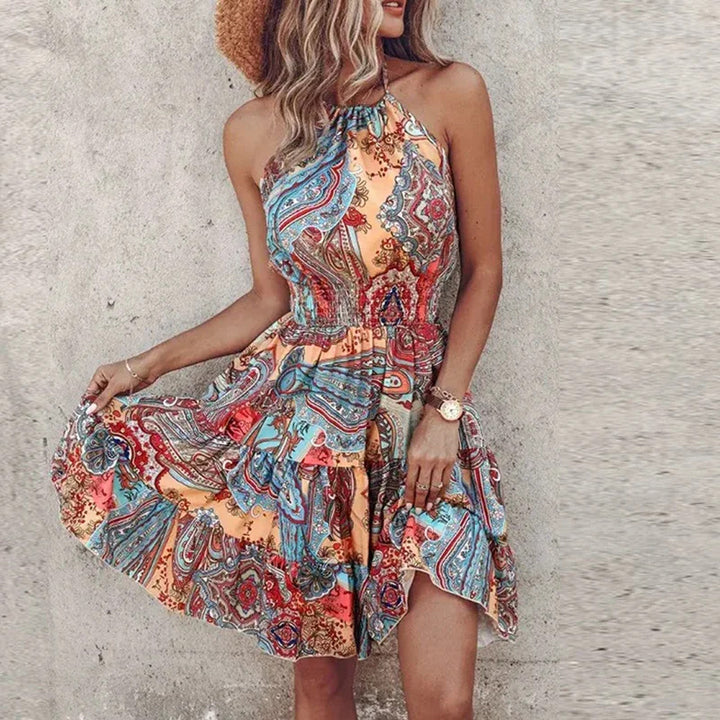 Lässiges Ärmelloses Sommerkleid | Mini