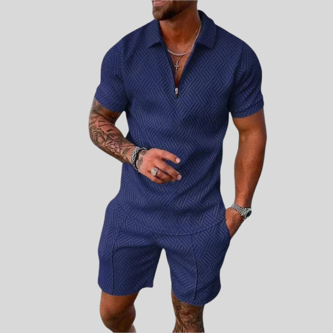 Theo | Herren Sportliches Zweiteiliges Set | Shorts