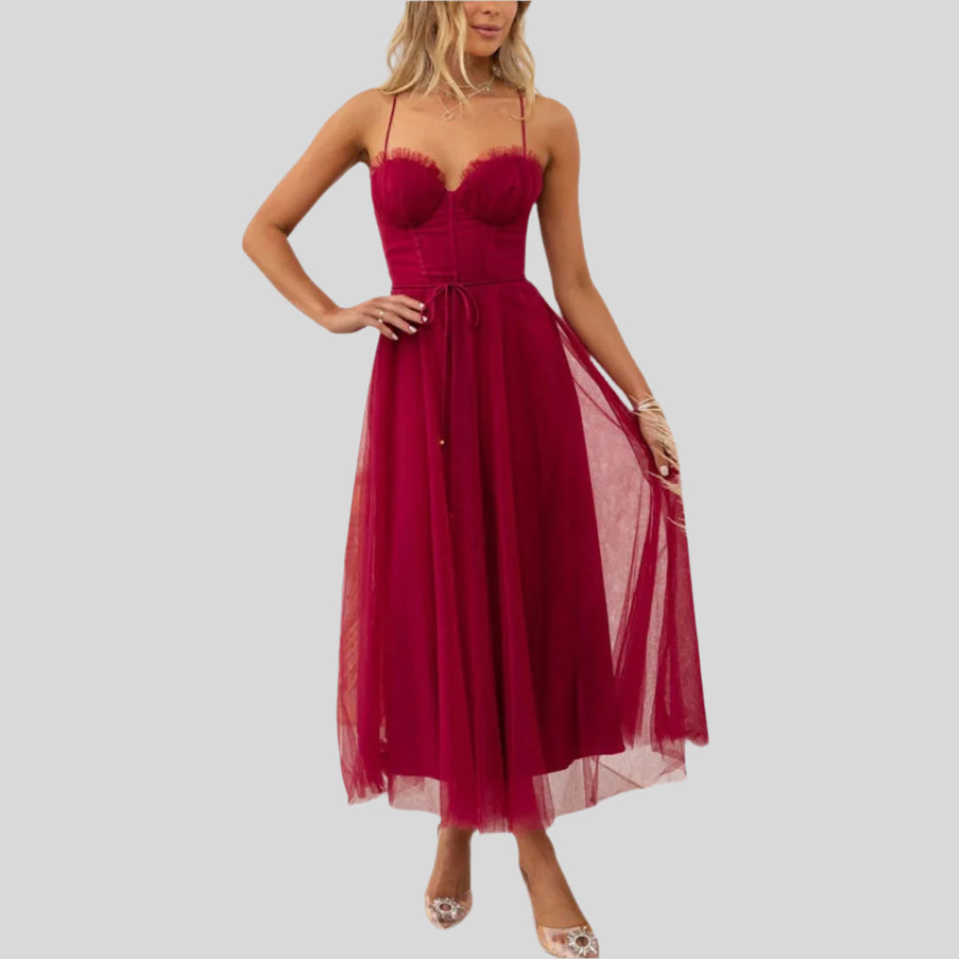 Loira | Damen Elegant Sommerkleid | Dehnbar