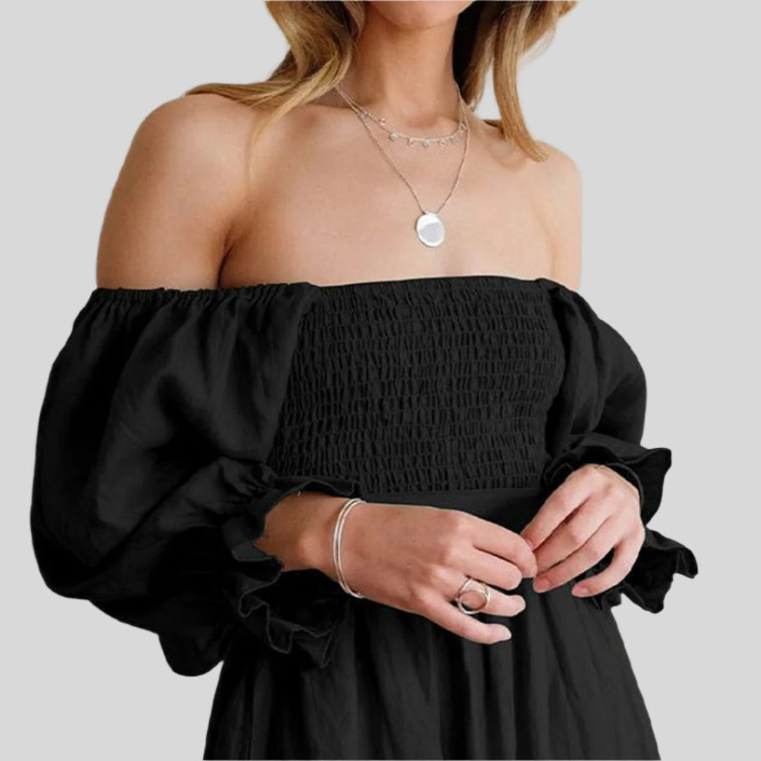 Naomi | Damen Elegant Sommerkleid | Midi