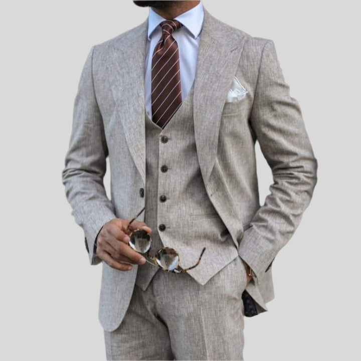 Malte | Herren Elegantes 3-teiliges Anzug-Set | Stilvoll