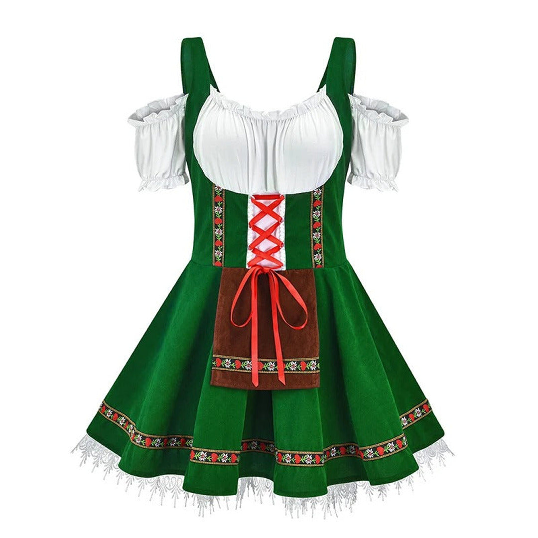Elegantes Mini-Dirndl für das Oktoberfest | Kurzarmlig und stilvoll