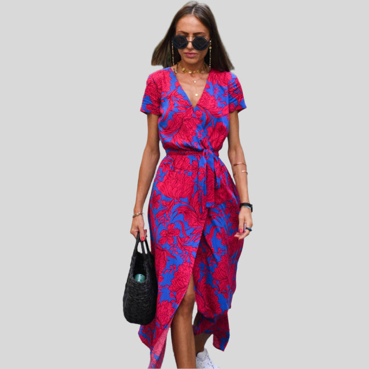 Wilma | Damen Bequemes Blumenkleid | Maxi