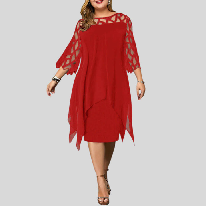Henriette | Damen Elegantes Midi Kleid | Sommer