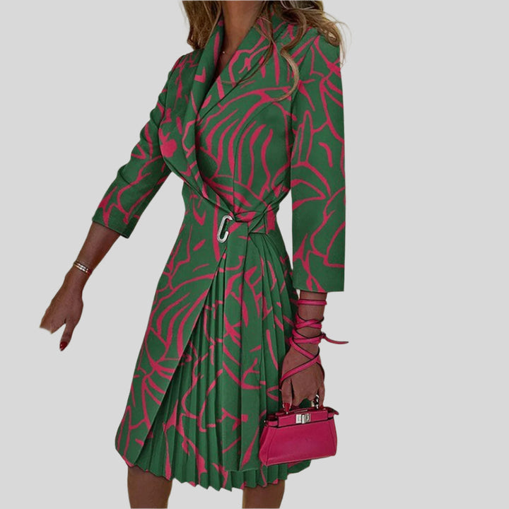 Elegant Blazer Kleid | Gekerbter Kragen