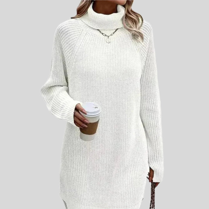 Georgia | Damen Elegantes Strickkleid | Midi