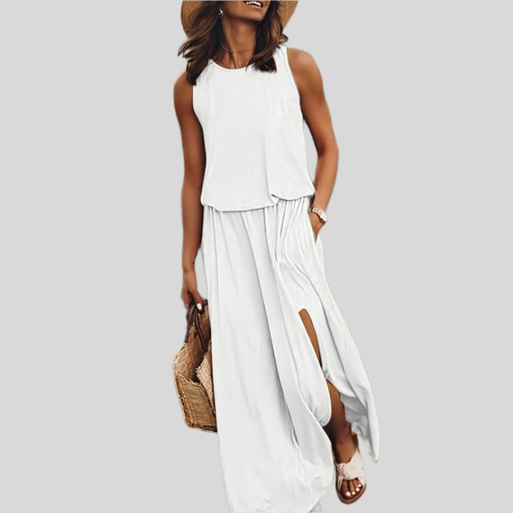 Elegantes Ärmelloses Sommerkleid | Maxi