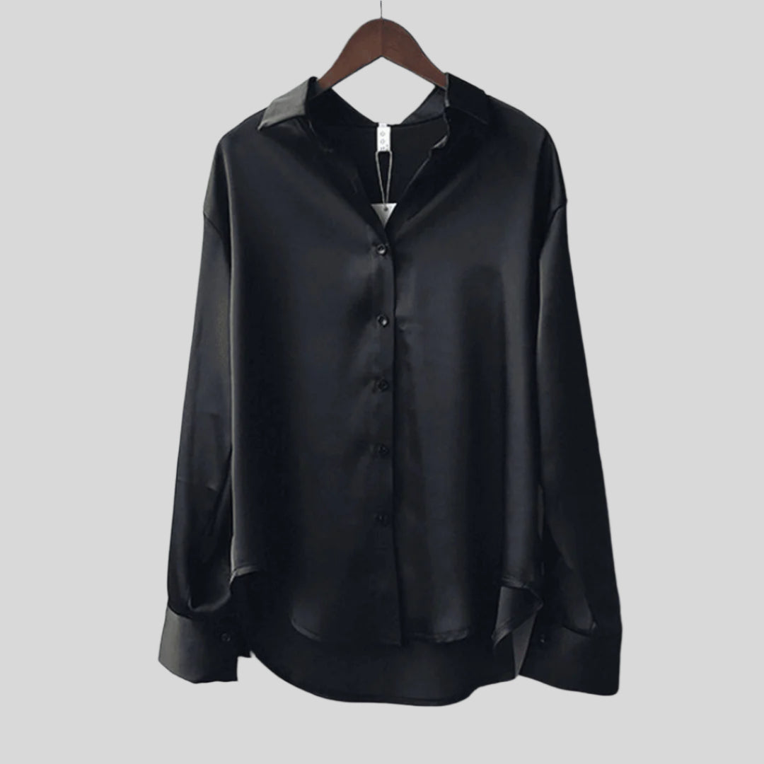 Elegante Bluse mit Knopfleiste | Langarm