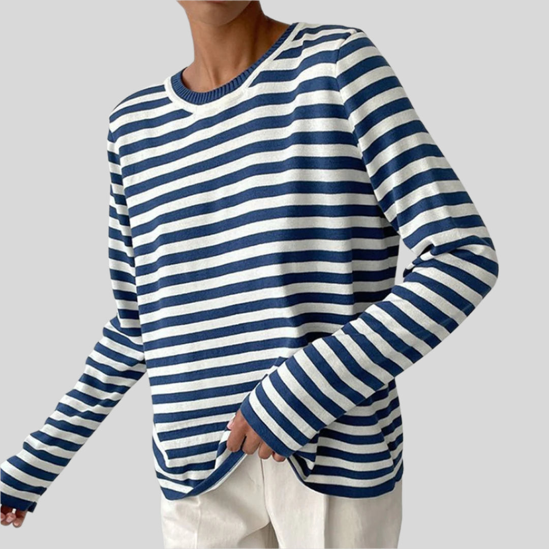Skylar | Damen Gestreifter Pullover | Sommer