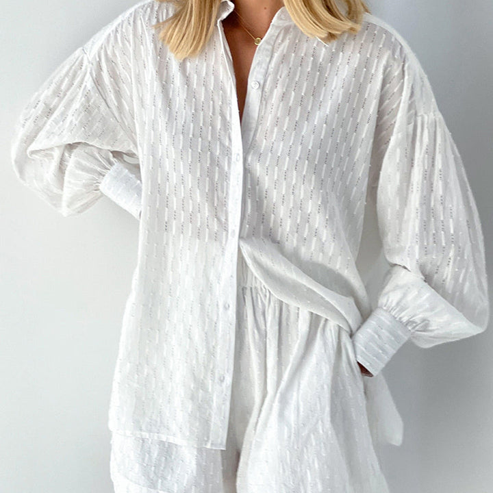 Elegantes Hemd-und-Shorts-Set | Leichtgewichtig