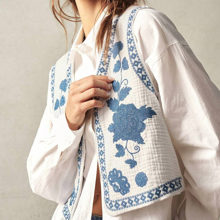 Bestickte Boho Weste | Trendig