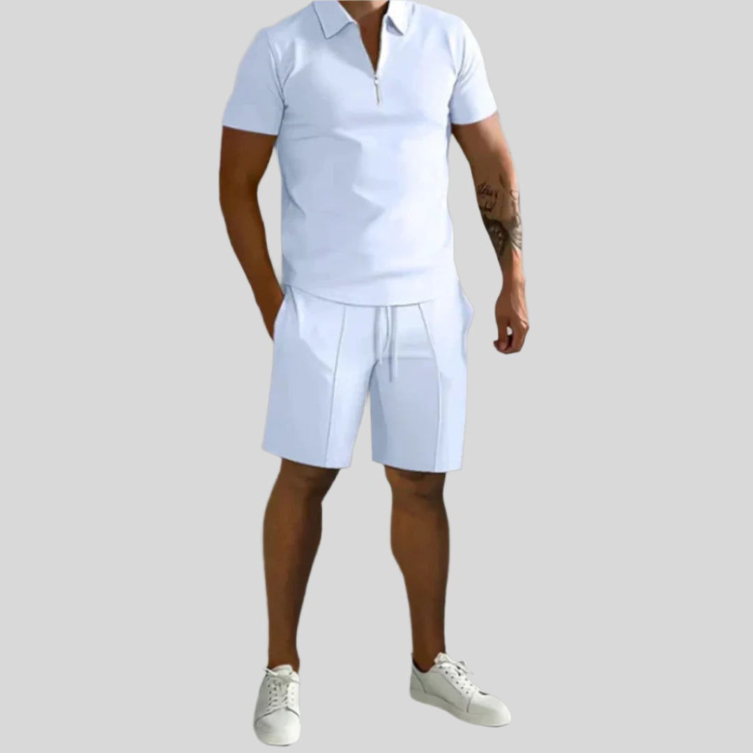 Halin | Herren Moderner Sommer-Set | Mit Kurzer Hose