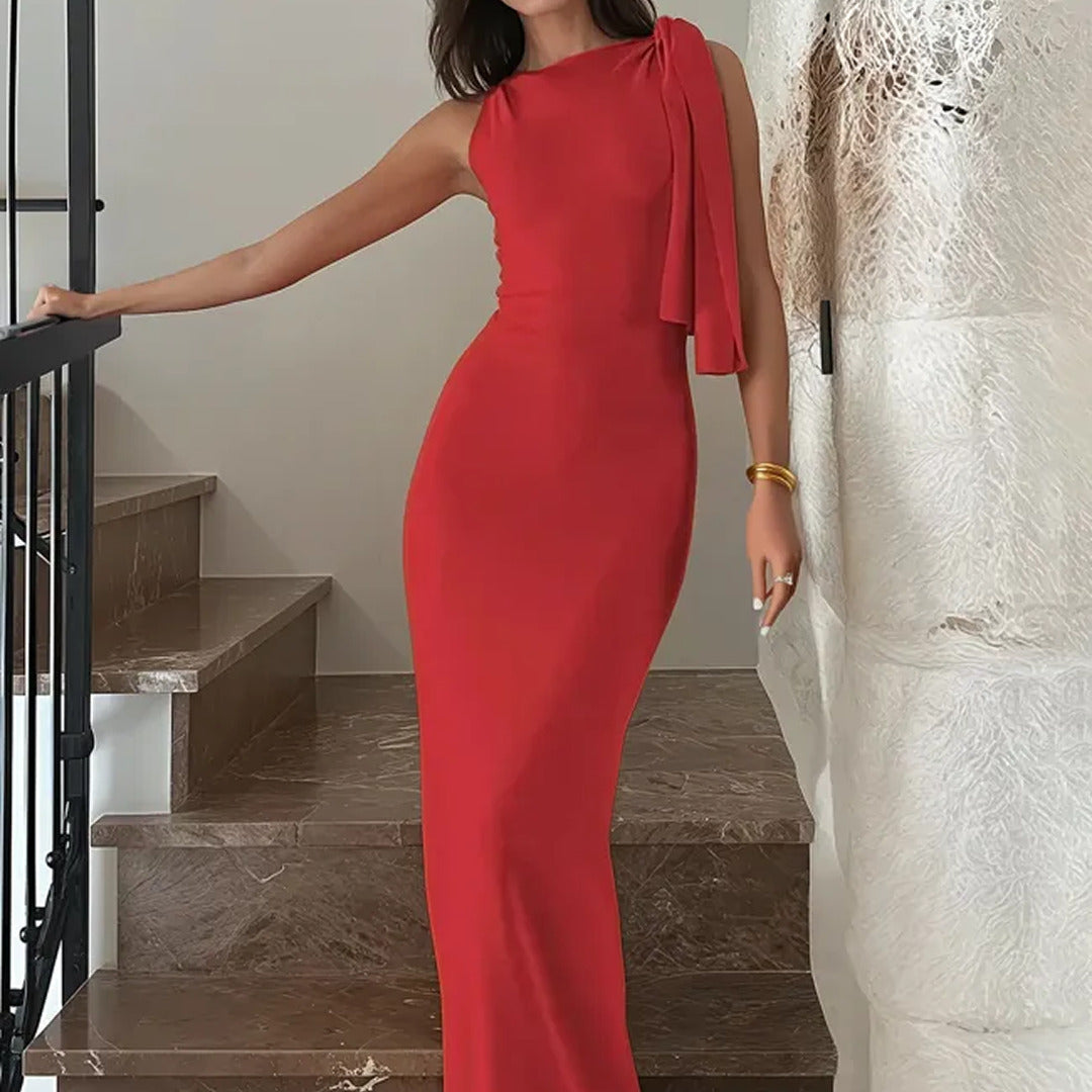Stilvolles Asymmetrisches Kleid | Maxi