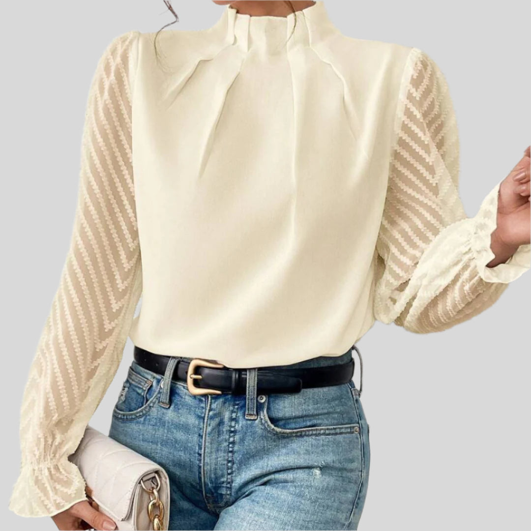 Harmony | Damen Eleganter Gemustertes Oberteil | Stilvol