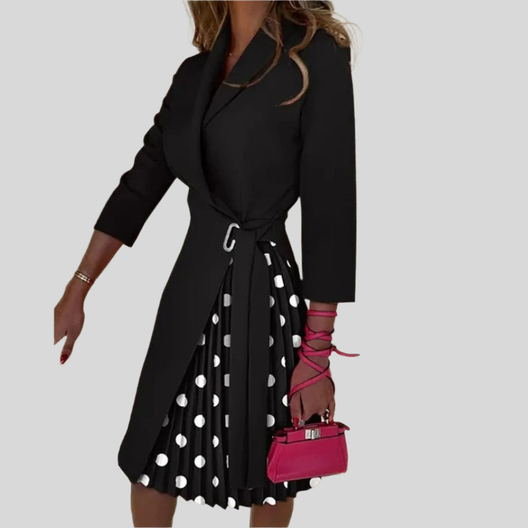 Elegant Blazer Kleid | Gekerbter Kragen