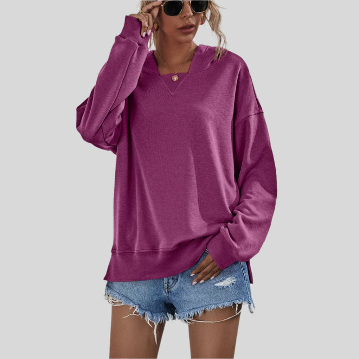 Liorah | Damen Gemütlicher Übergroßer Sweatshirt | Kapuze