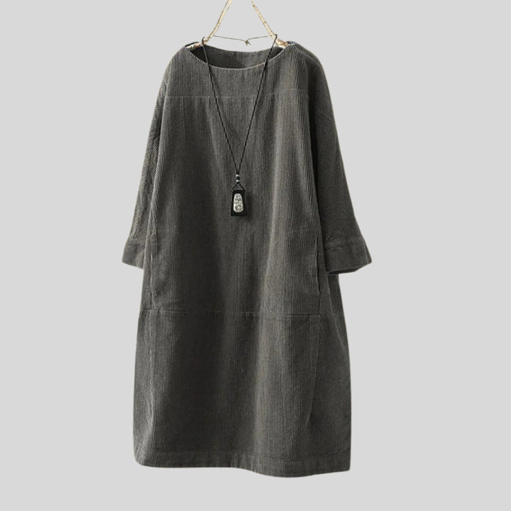 Tilly | Damen Elegant Langarm Kleid | Midi