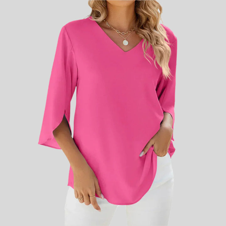 Elegante Bluse | V-Ausschnitt