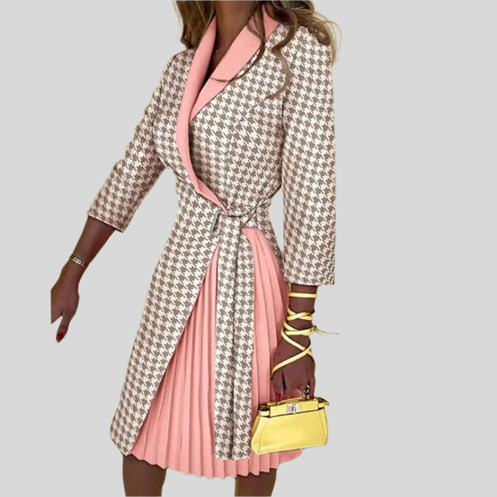 Elegant Blazer Kleid | Gekerbter Kragen