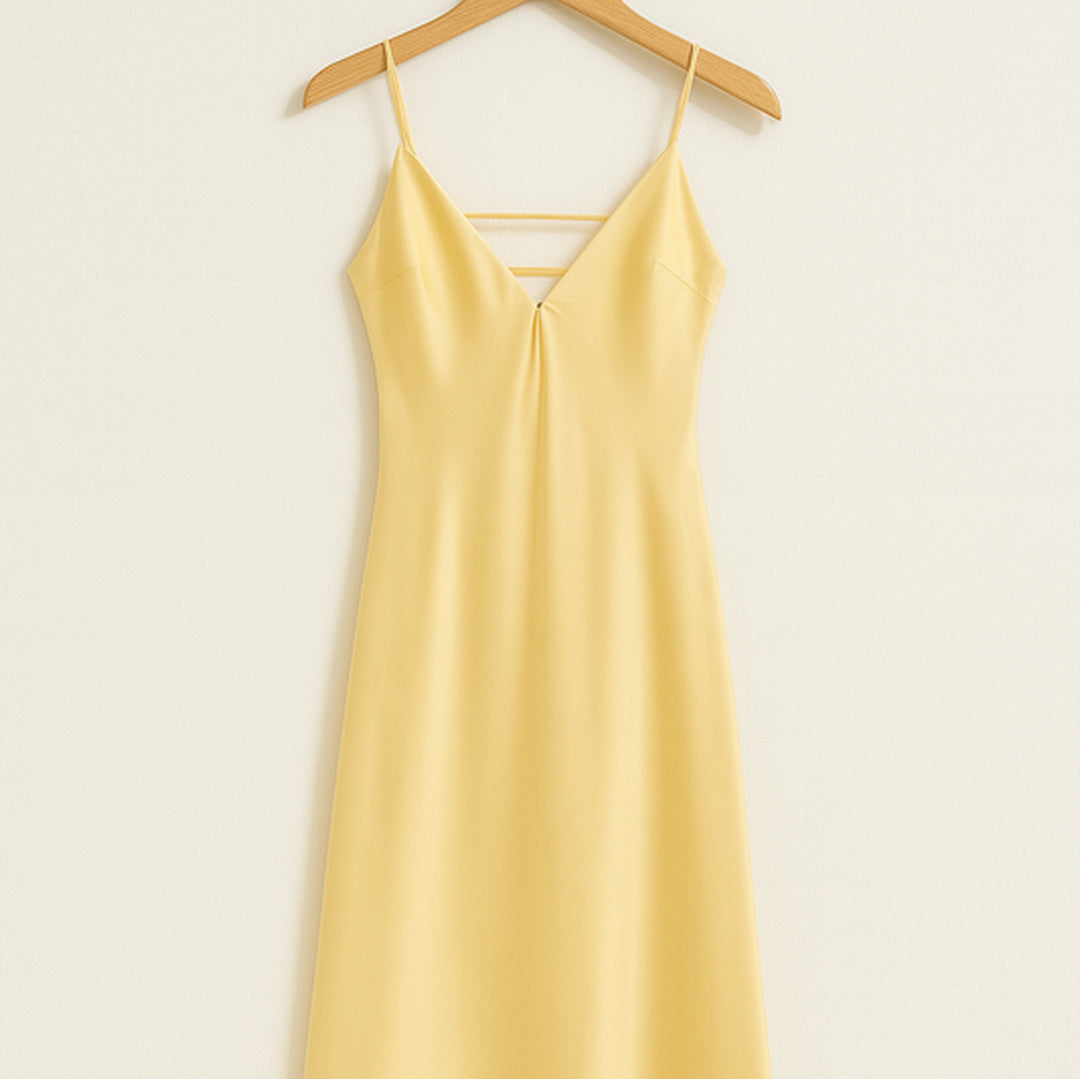 Elegantes Sommerkleid mit V-Ausschnitt | Midi