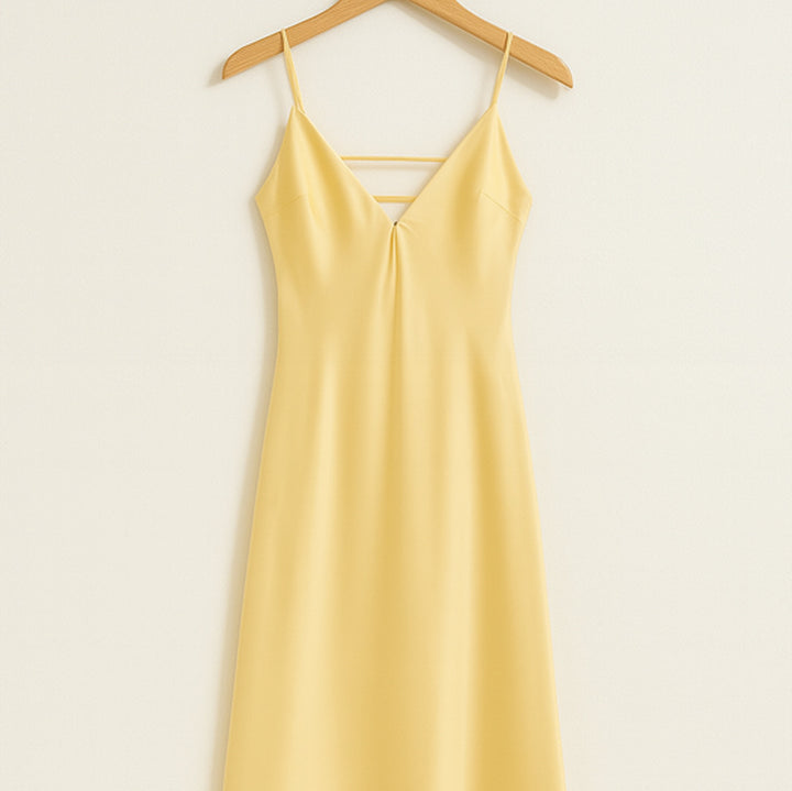 Elegantes Sommerkleid mit V-Ausschnitt | Midi