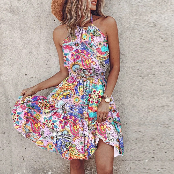 Lässiges Ärmelloses Sommerkleid | Mini