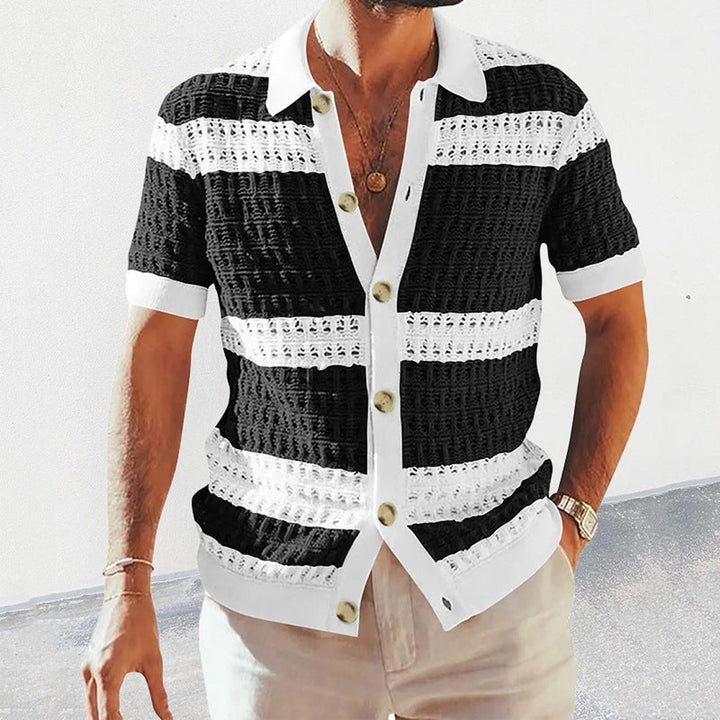 Stefanus | Herren Elegantes Strick-Poloshirt | Sommer