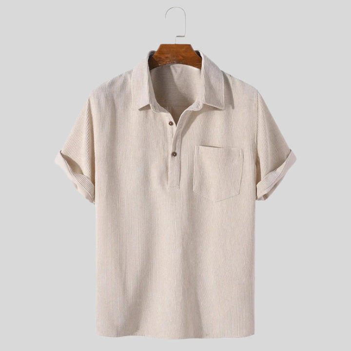 Calyx | Herren Klassisches Kurzarm Hemd | Bequem