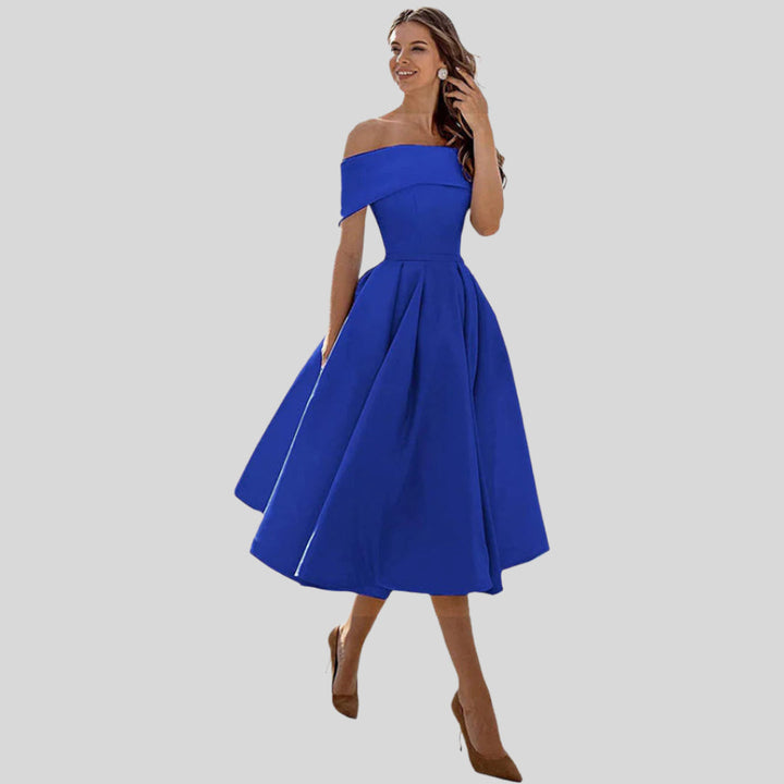 Melanie | Damen Mode Trägerlos Partykleid | Lässig