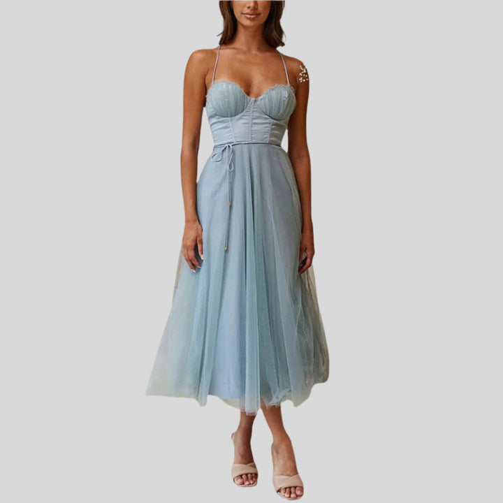 Loira | Damen Elegant Sommerkleid | Dehnbar
