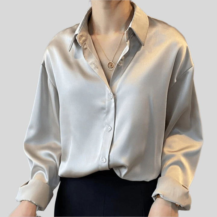 Elegante Bluse mit Knopfleiste | Langarm
