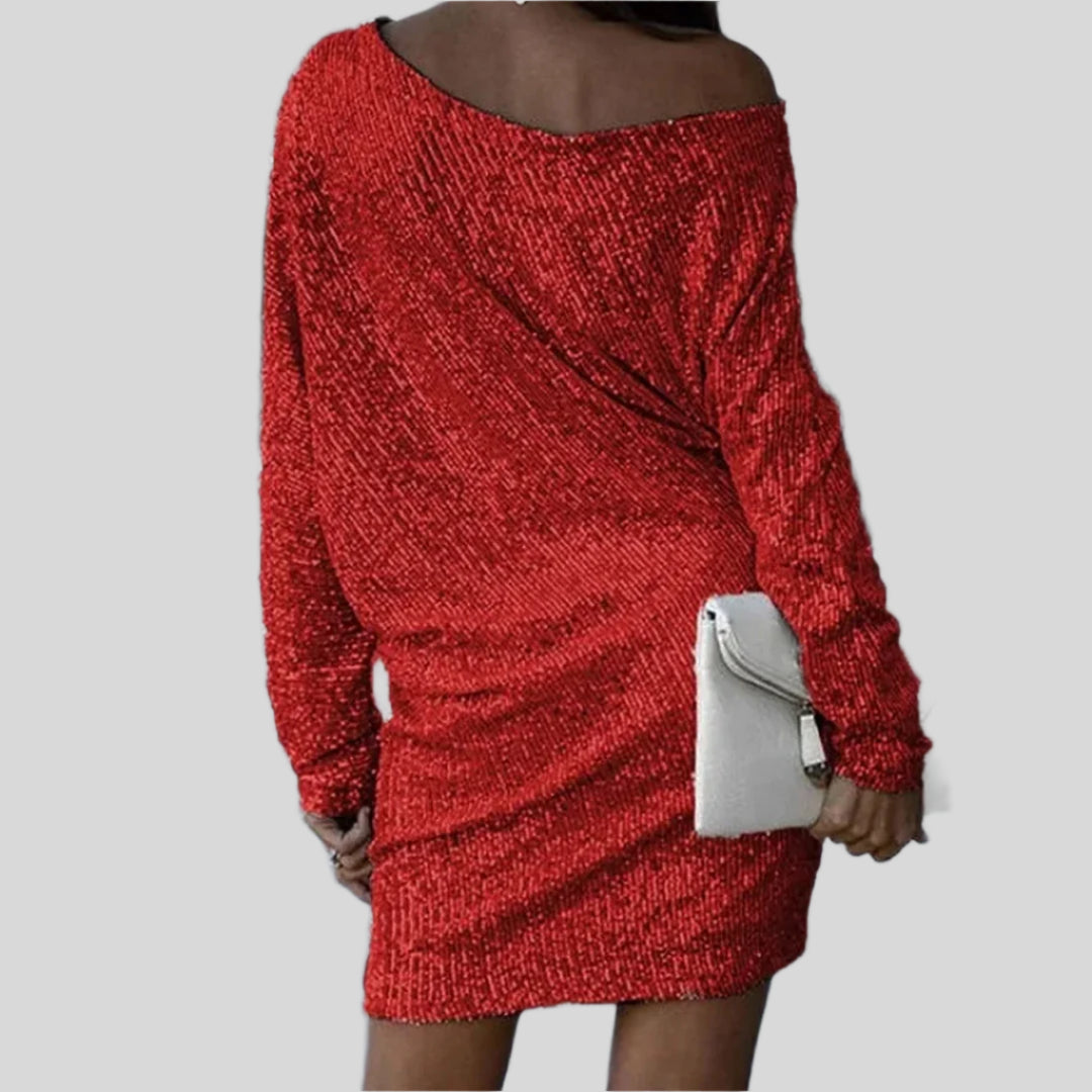 Chloe | Damen Elegant Eine Schulter Kleid | Mini