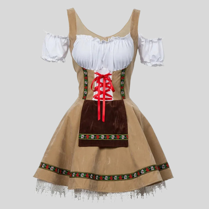 Elegantes Mini-Dirndl für das Oktoberfest | Kurzarmlig und stilvoll
