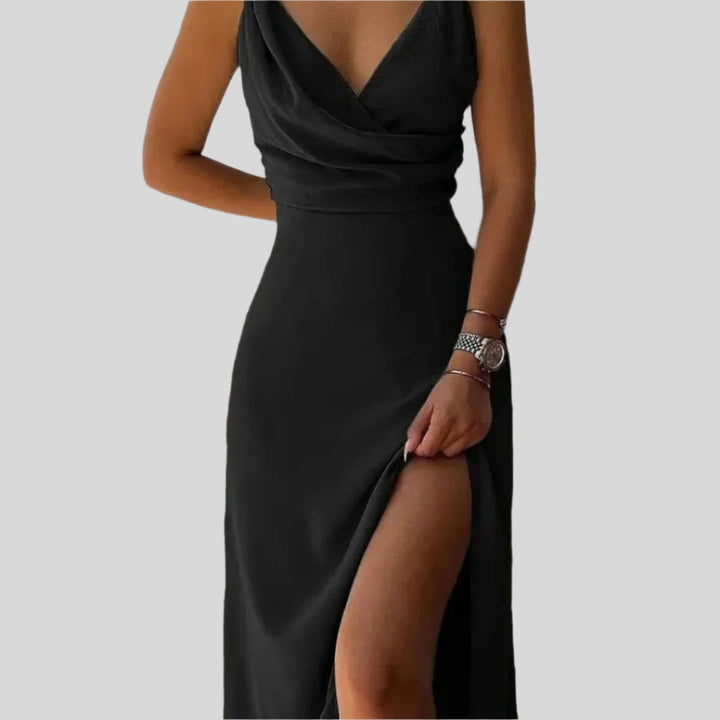 Elegantes Sommerkleid Mit Blumenmuster | Maxi