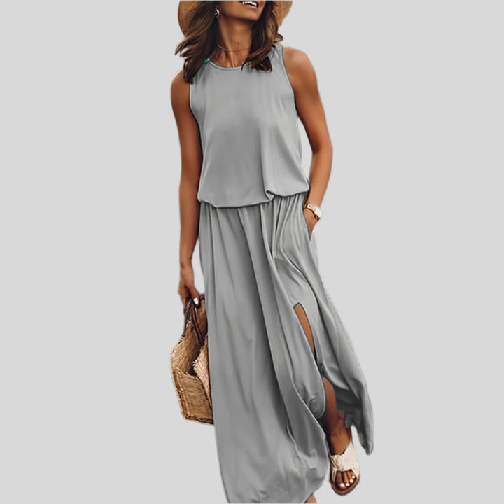 Elegantes Ärmelloses Sommerkleid | Maxi