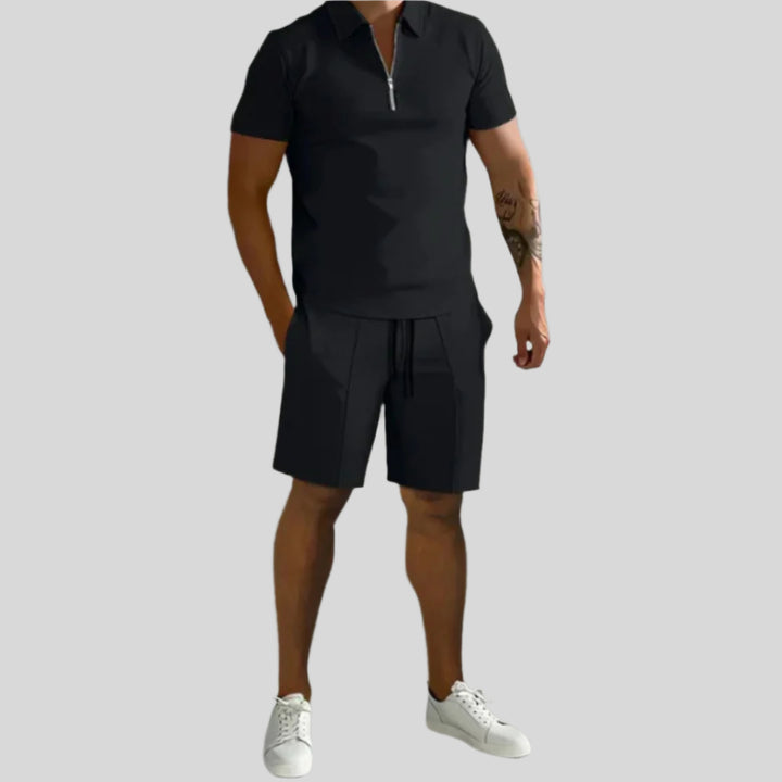 Halin | Herren Moderner Sommer-Set | Mit Kurzer Hose