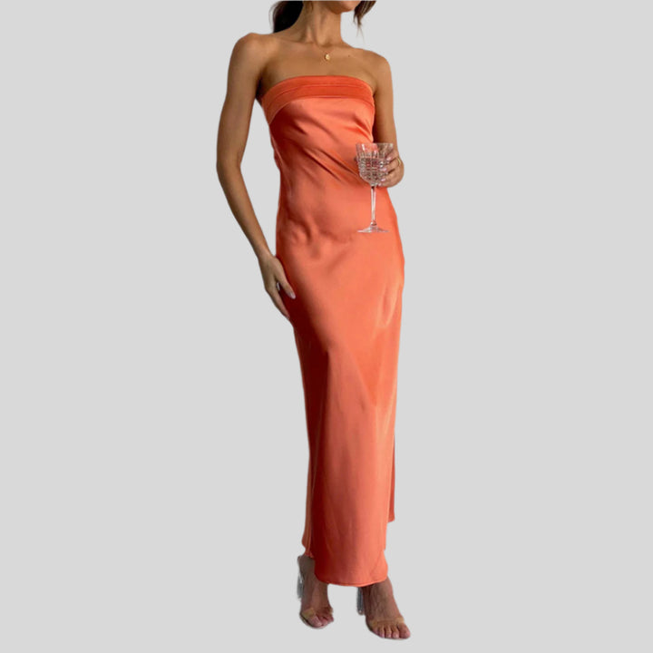 Elegantes Trägerloses Maxikleid | Sommer