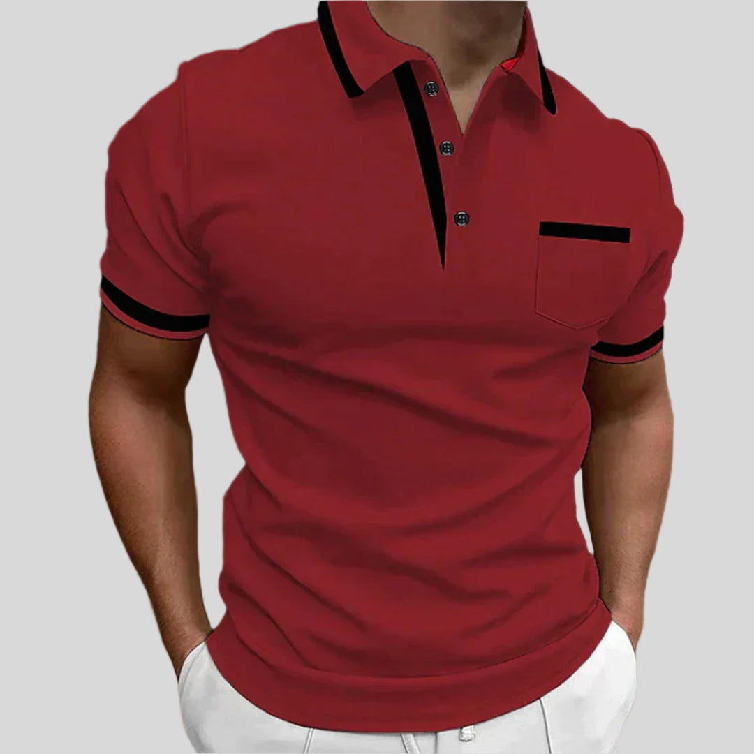 Sven | Herren Elegantes Kurzarm Polo Shirt | Sommer