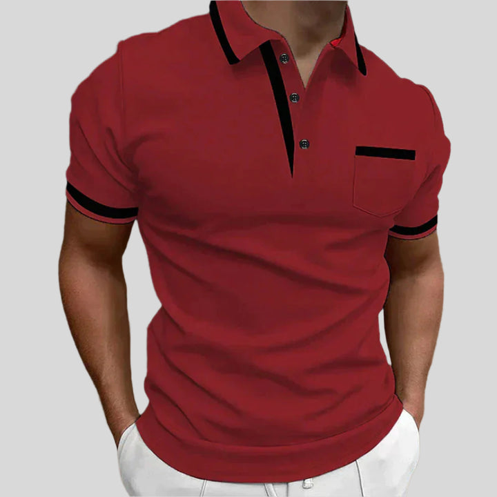 Sven | Herren Elegantes Kurzarm Polo Shirt | Sommer