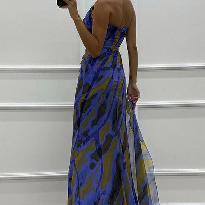 Asymmetrisches One-Shoulder-Maxikleid | Sommer